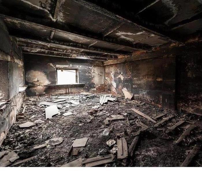 room filled with burned items